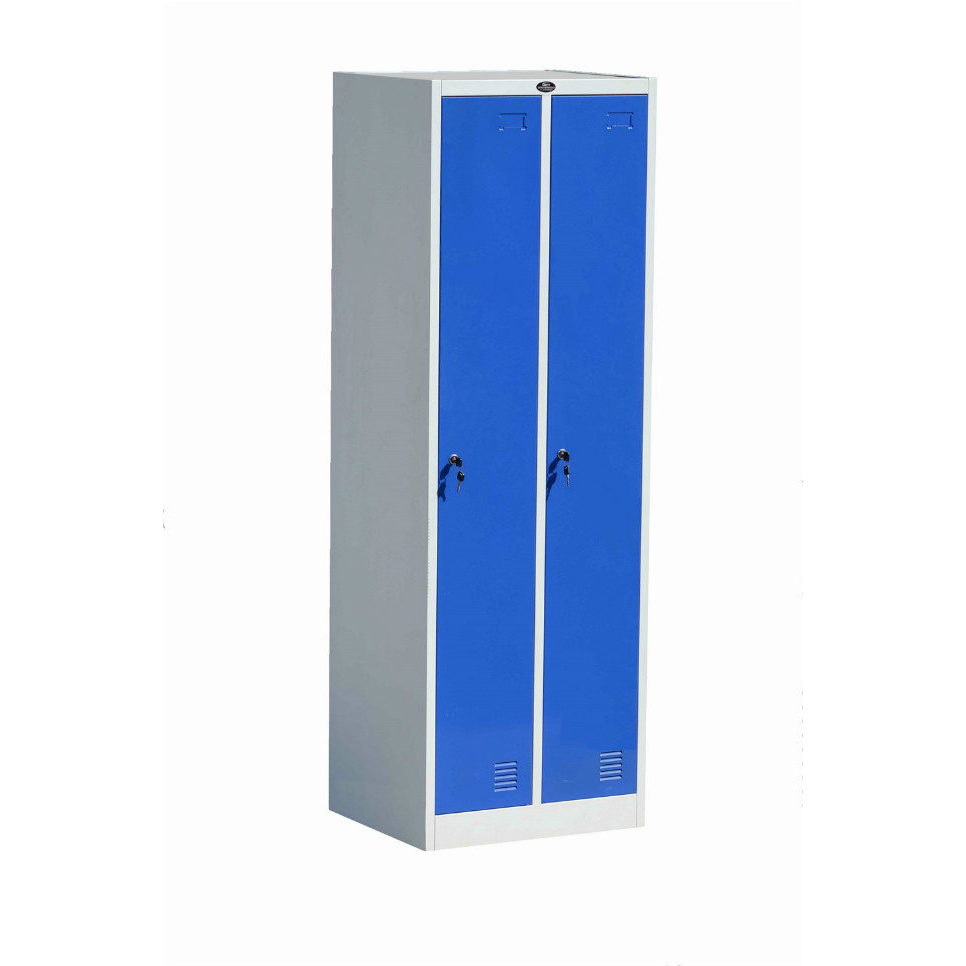 Steel Two Doors Lockers For Factory Workers