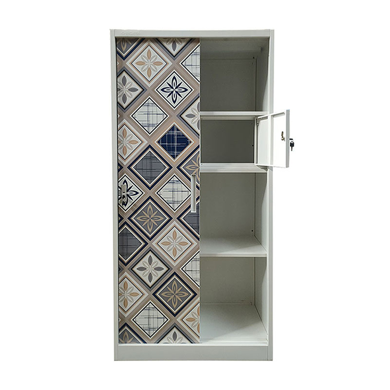 Metal Wardrobe With Mirror Factory Price Home Furniture
