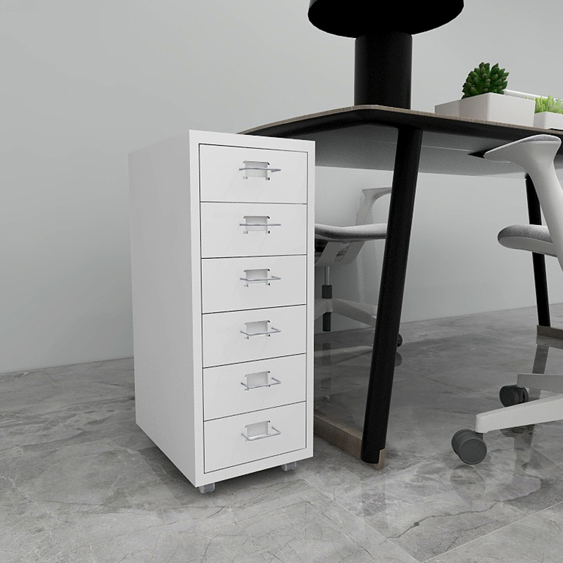 D-D6 6 Drawer Under Desk Mobile File Cabinet