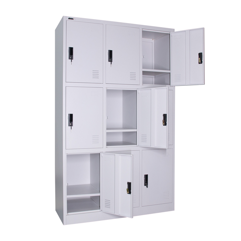 3L-B3 Triple Tiers 9 Doors Metal Locker