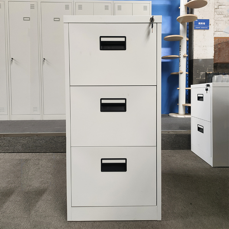 D-G3 3-layers vertical steel drawer cabinet