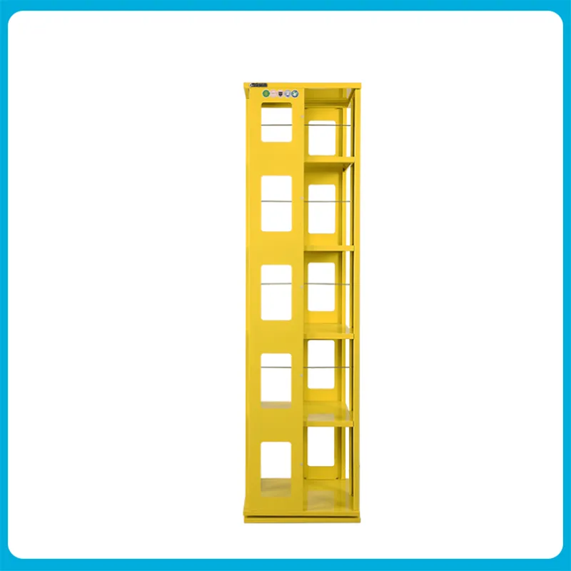Metal Rotating Bookshelf