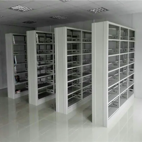 Steel Double Sided Library Bookshelf