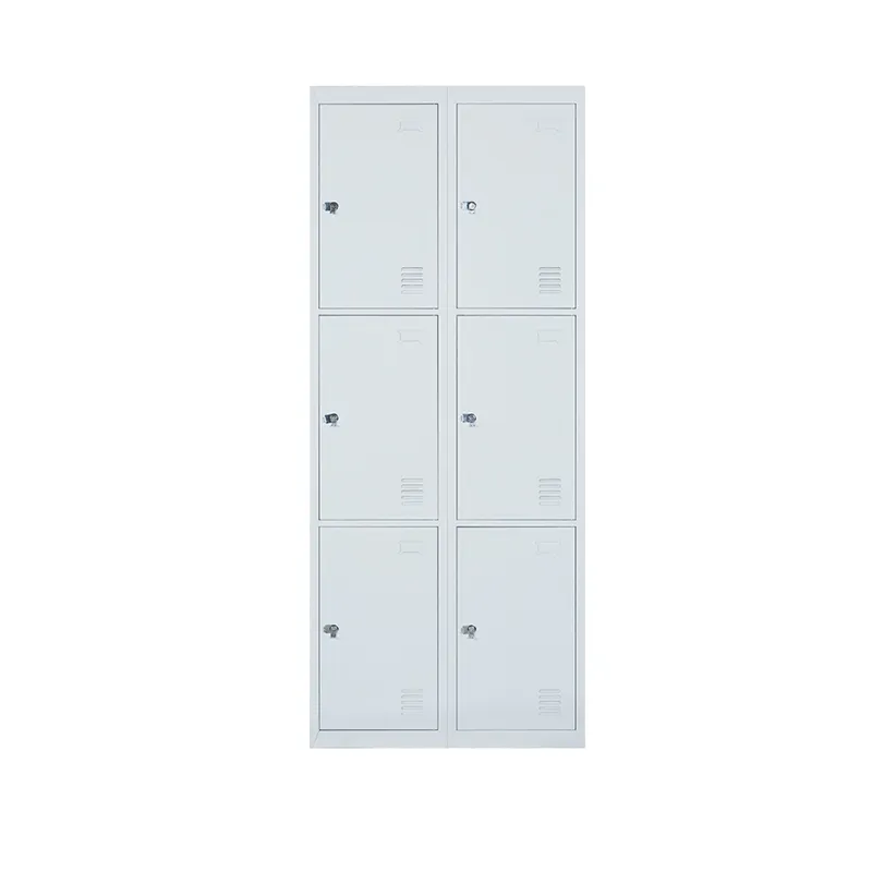 2L-B3 Triple Tiers 6 Doors Metal Locker