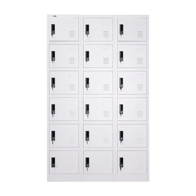 3L-B6 Six Tiers 18 Doors Metal Locker Cabinet