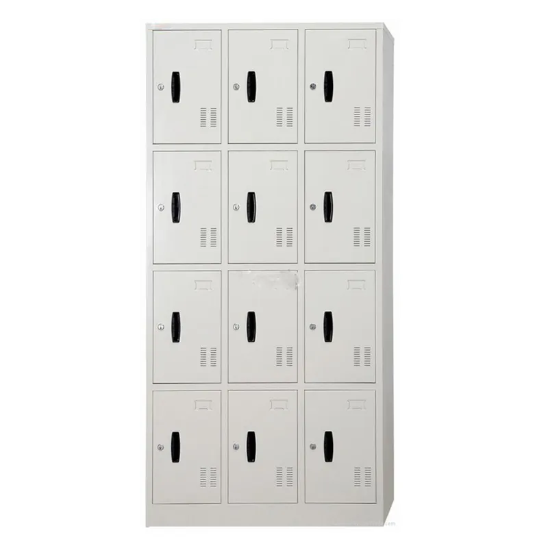3L-B4 Four Tiers 12 Doors Metal Locker Cabinet