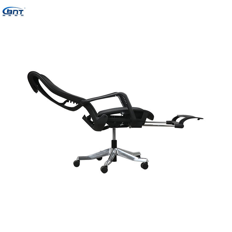 Adjustable armrests movable high back mesh office chair